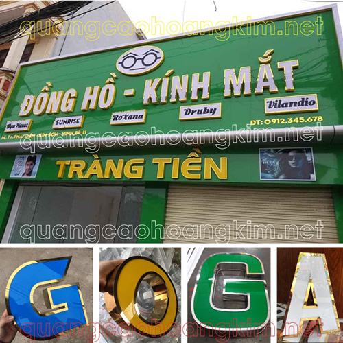 Chữ mica viền inox làm biển alu đẹp tinh tế và đẳng cấp